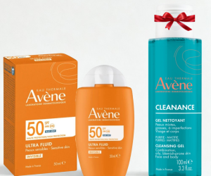 AVENE ULTRA FLUID INVISIBLE 50 SPF 50ML+CLEANANCE GEL NETTOYANT 100ML (OFFERT)