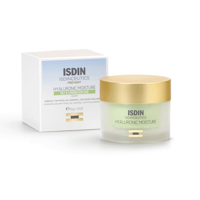 ISDIN ISDINCEUTICS CREME HYDRATANTE A BASE D'ACIDE HYALURONIQUE PEAUX MIXTES A GRASSES 50G