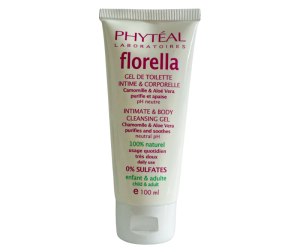 PHYTEAL FLORELLA GEL DE TOILETTE INTIME ET CORPORELLE 100% NATUREL 100ML