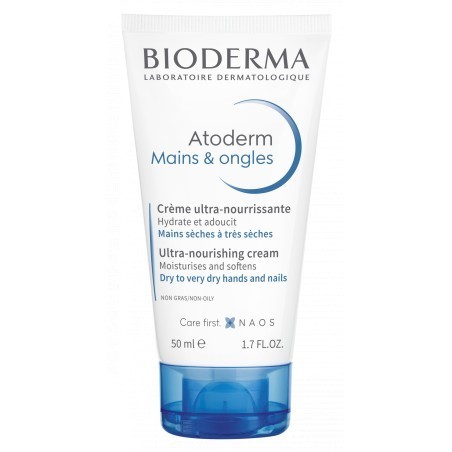 BIODERMA ATODERM CREME MAINS & ONGLES ULTRA NOURISSANTE 50ML