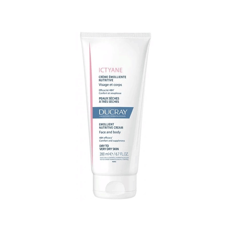DUCRAY ICTYANE CREME EMOLLIENTE NUTRITIVE VISAGE ET CORPS 200ML