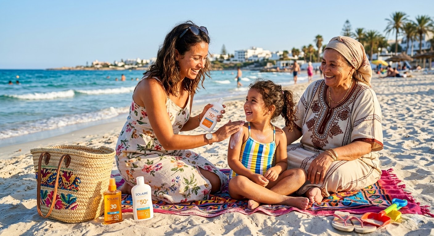 Protéger sa Peau sous le Soleil Tunisien